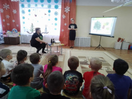 Сотрудники парка «Орловское полесье» посетили наш детском сад. Сотрудники парка «Орловское полесье» посетили наш детском сад.